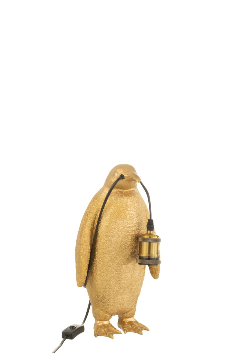 Moderne gouden pinguïn tafellamp Jolipa Penguin poly - Afbeelding 5
