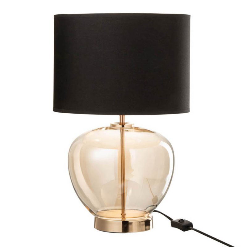 moderne-gouden-rookglazen-tafellamp-met-zwart-jolipa-xena-15369