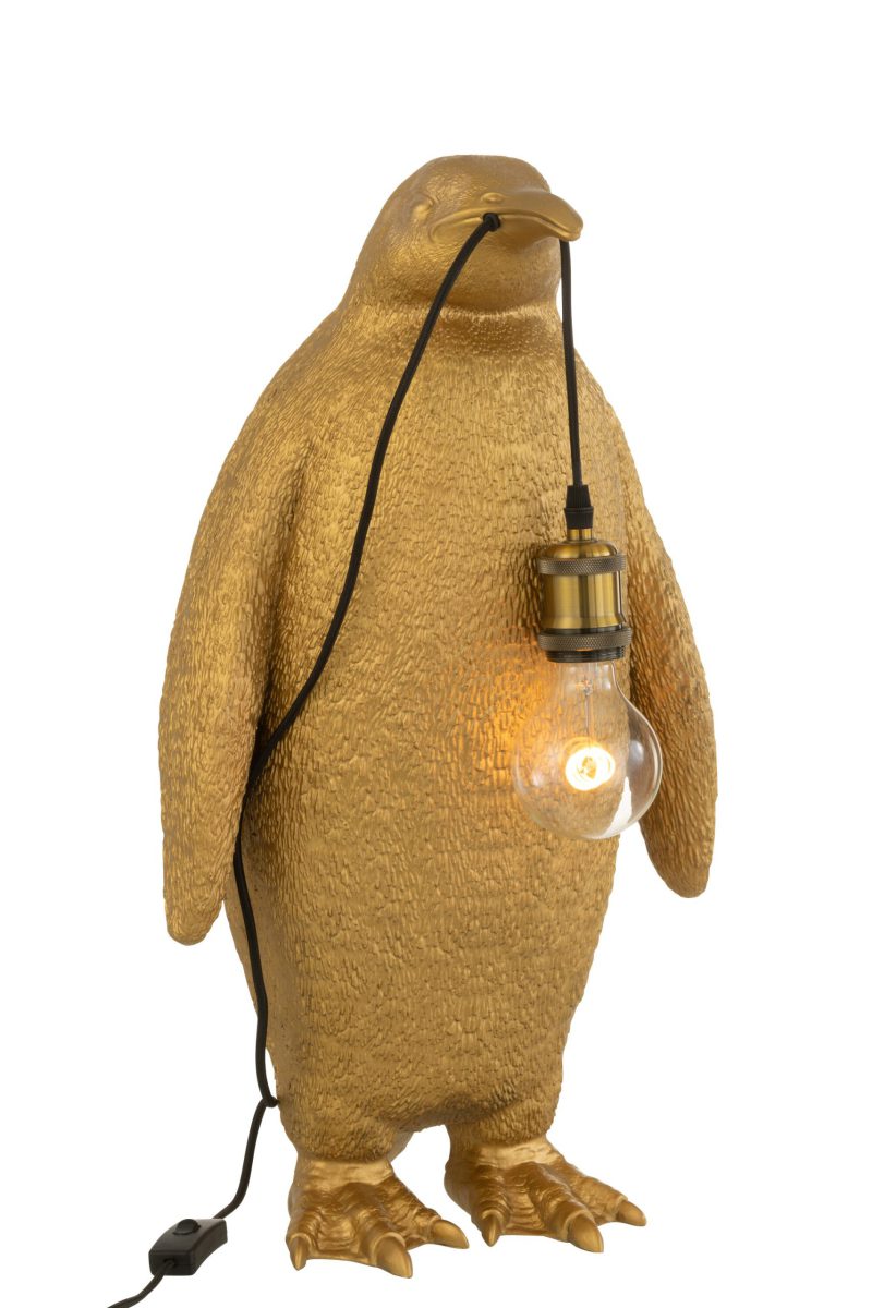 Moderne gouden tafellamp pinguïn Jolipa Penguin poly - Afbeelding 3