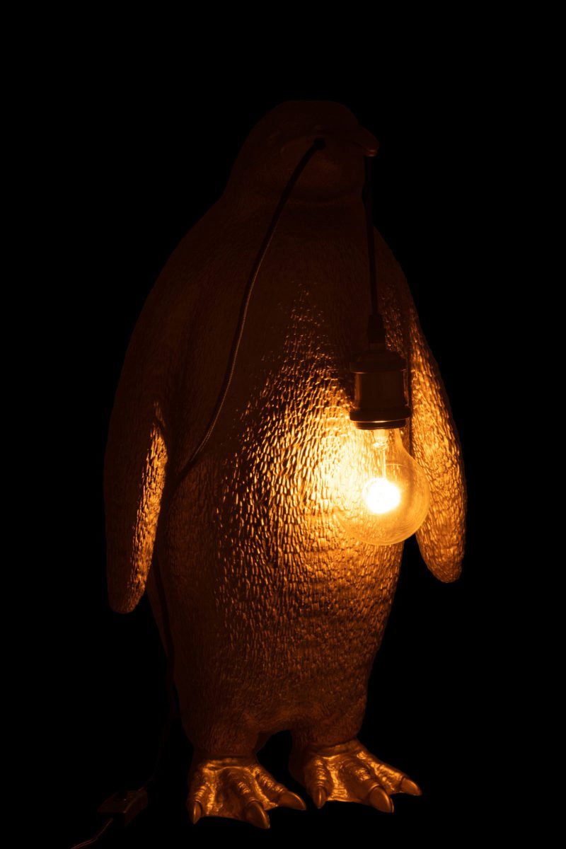 Moderne gouden tafellamp pinguïn Jolipa Penguin poly - Afbeelding 4