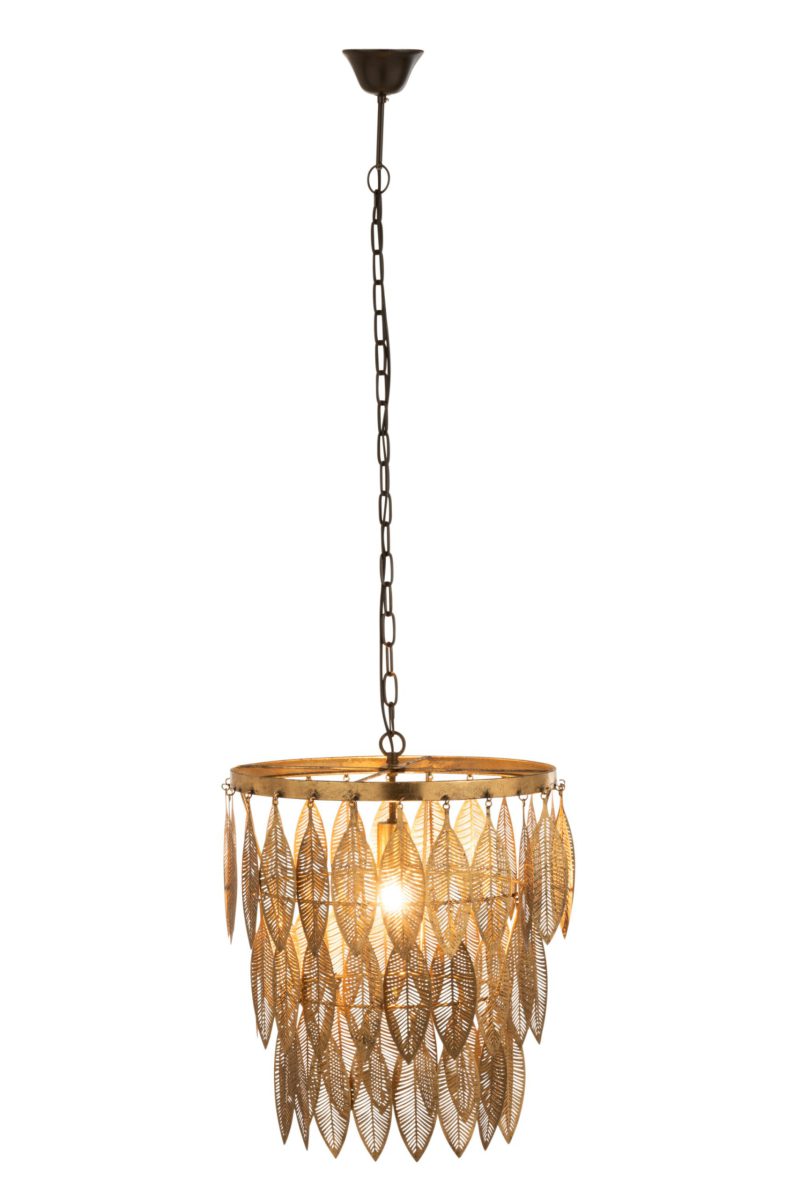 Moderne gouden veren kroonluchter hanglamp Jolipa Simone - Afbeelding 4
