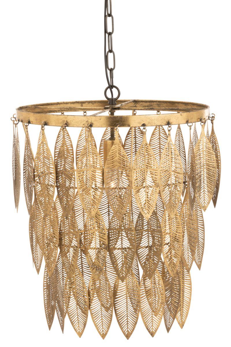 Moderne gouden veren kroonluchter hanglamp Jolipa Simone - Afbeelding 6