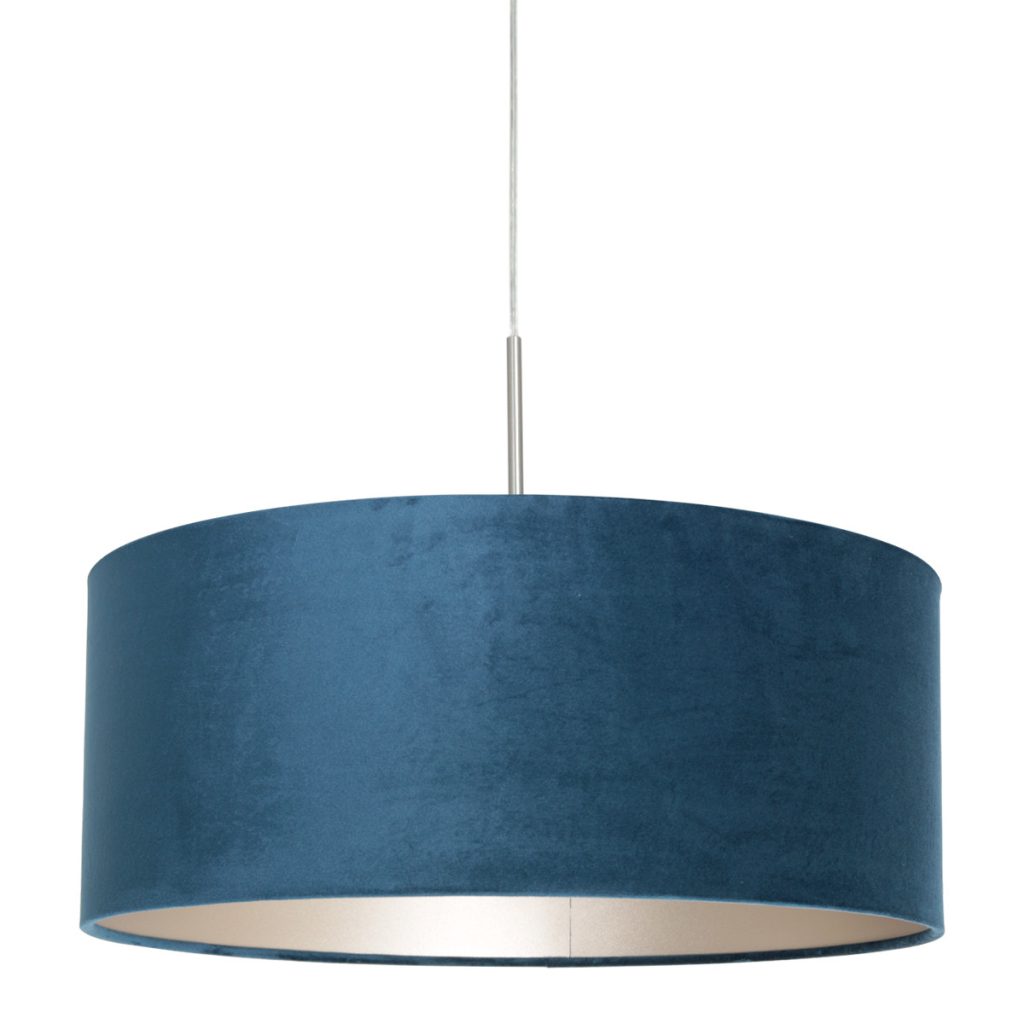 moderne-hanglamp-met-blauwe-kap-steinhauer-sparkled-light-8247st