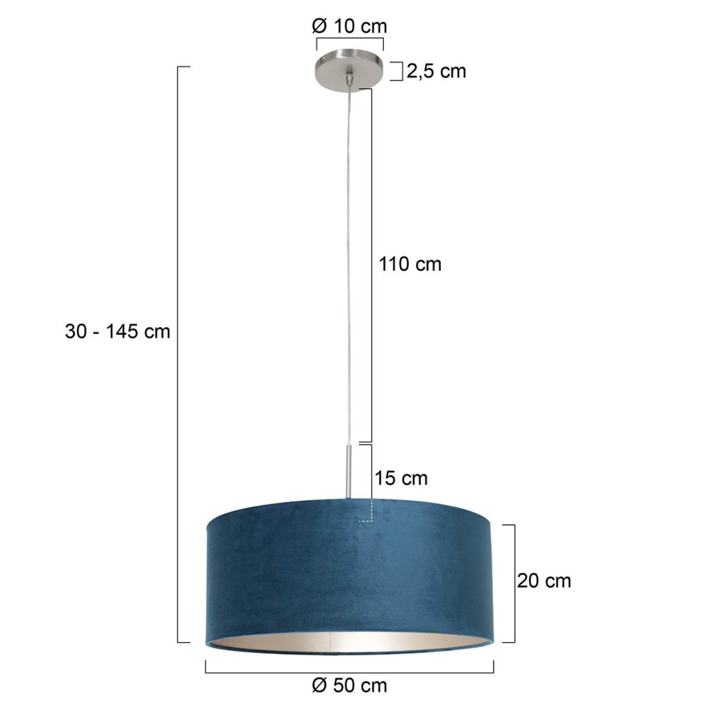 moderne-hanglamp-met-blauwe-kap-steinhauer-sparkled-light-8247st-5