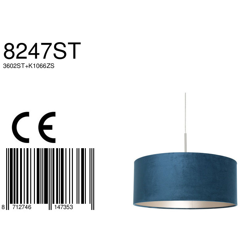 moderne-hanglamp-met-blauwe-kap-steinhauer-sparkled-light-8247st-6