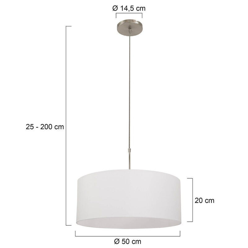 Moderne hanglamp met stoffen kap Steinhauer Sparkled light - Afbeelding 6