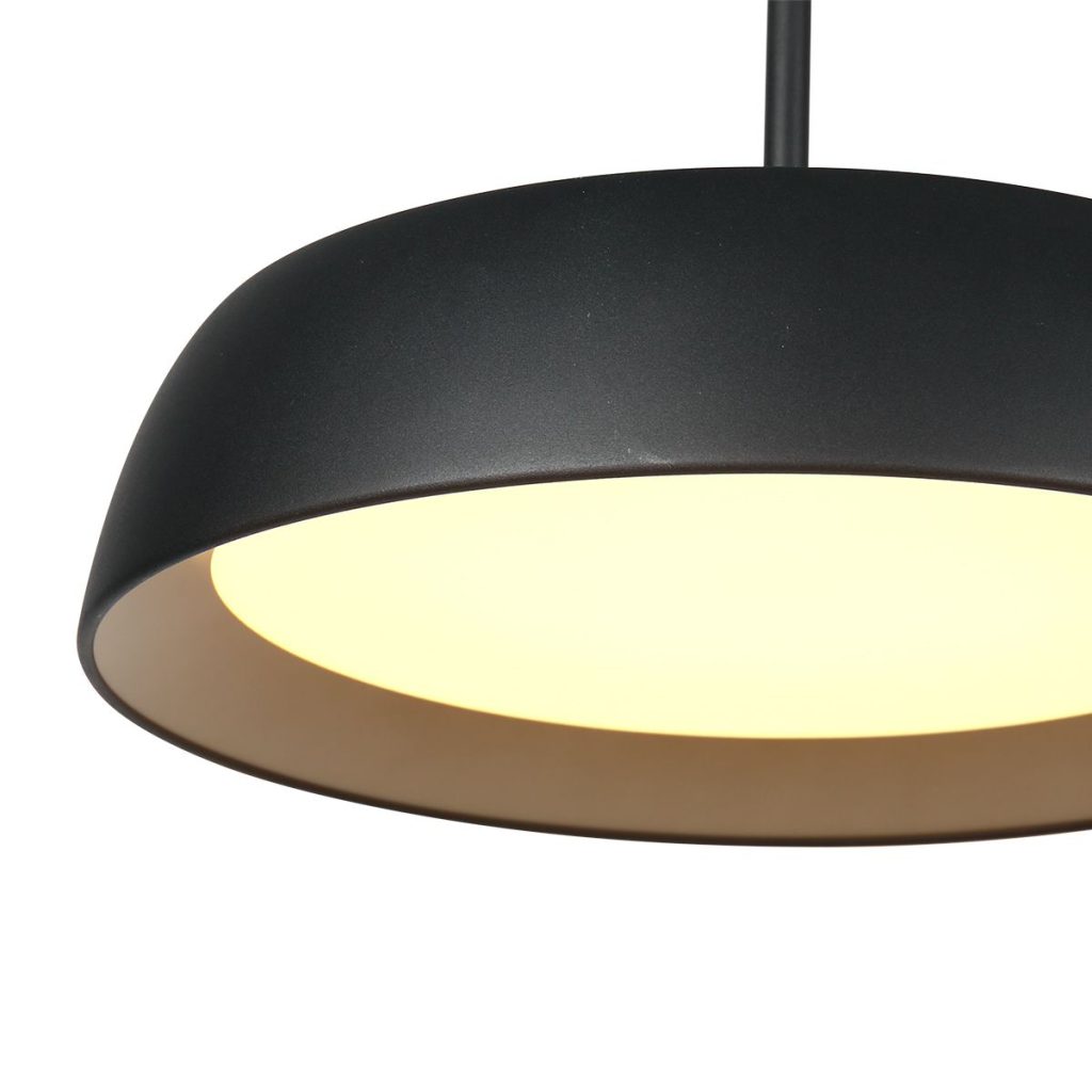 Moderne Hanglamp Zwart met Gouden Binnenkant Steinhauer Mykty - Afbeelding 6