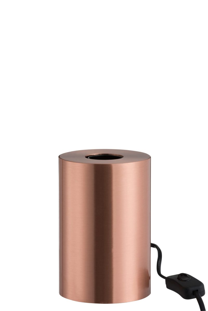 Moderne koperen tafellamp met rookglas Jolipa Tasha - Afbeelding 3
