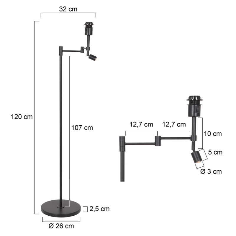 steinhauer-vloerlamp-stang-zwart-metaal-lossearmatuur-led_e27-3349zw-1