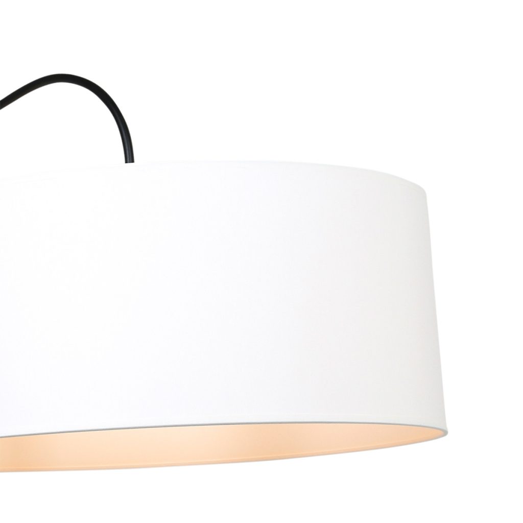 Moderne lange wandlamp met witte kap Steinhauer Elegant classy - Afbeelding 4