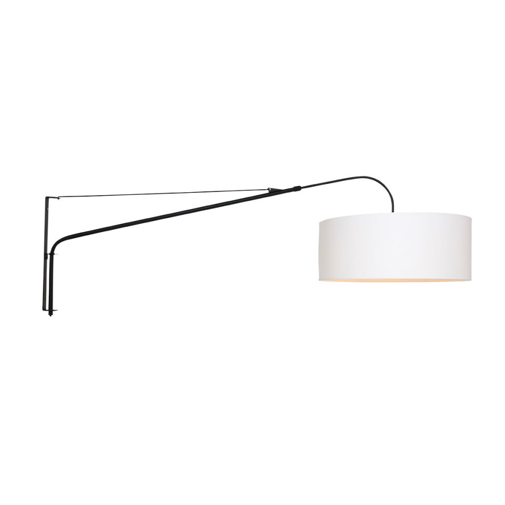 Moderne lange wandlamp met witte kap Steinhauer Elegant classy - Afbeelding 10