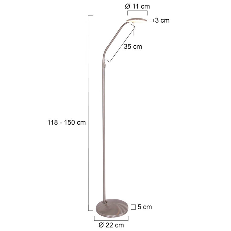 Moderne LED leeslamp Steinhauer Zenith led - Afbeelding 7