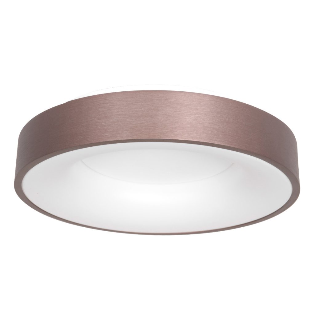 Moderne bronzen metalen kunststof plafonnière Steinhauer Ringlede - Afbeelding 2