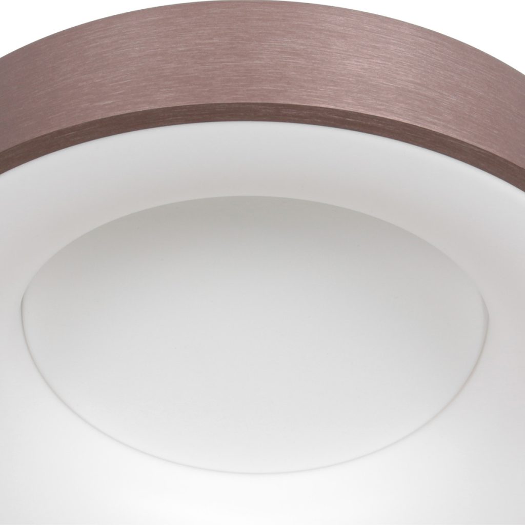 Moderne bronzen metalen kunststof plafonnière Steinhauer Ringlede - Afbeelding 11