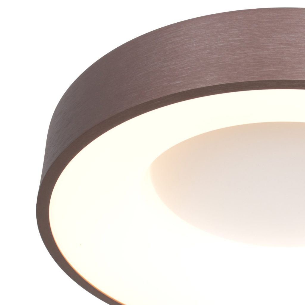 Moderne bronzen metalen kunststof plafonnière Steinhauer Ringlede - Afbeelding 4