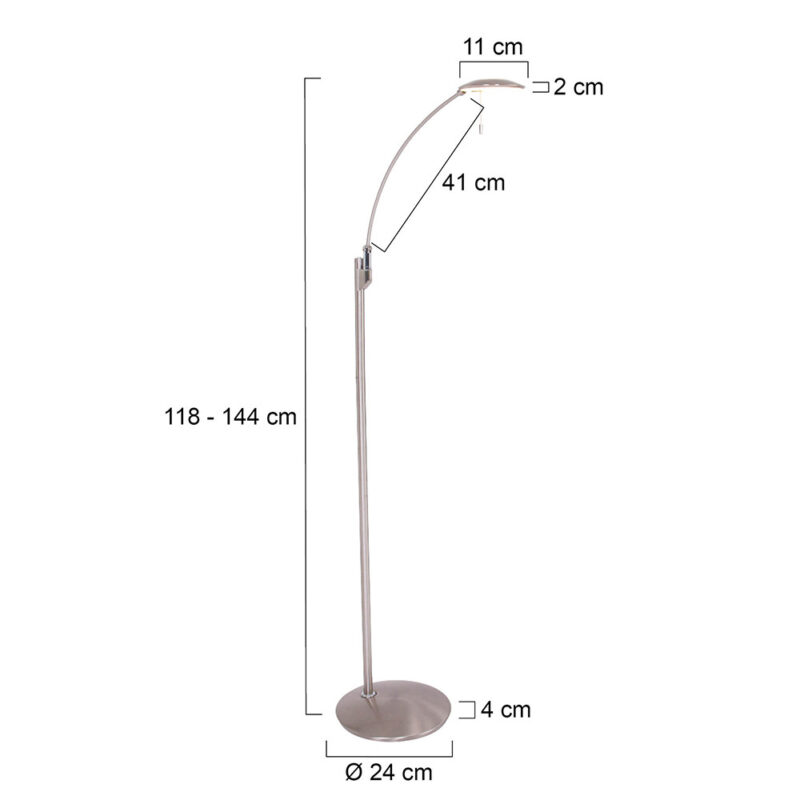 Moderne leeslamp Steinhauer Zenith led - Afbeelding 8