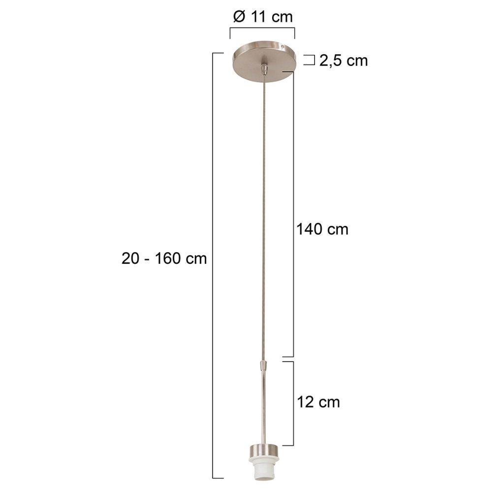 Moderne metalen pendellamp Steinhauer Sparkled light - Afbeelding 6