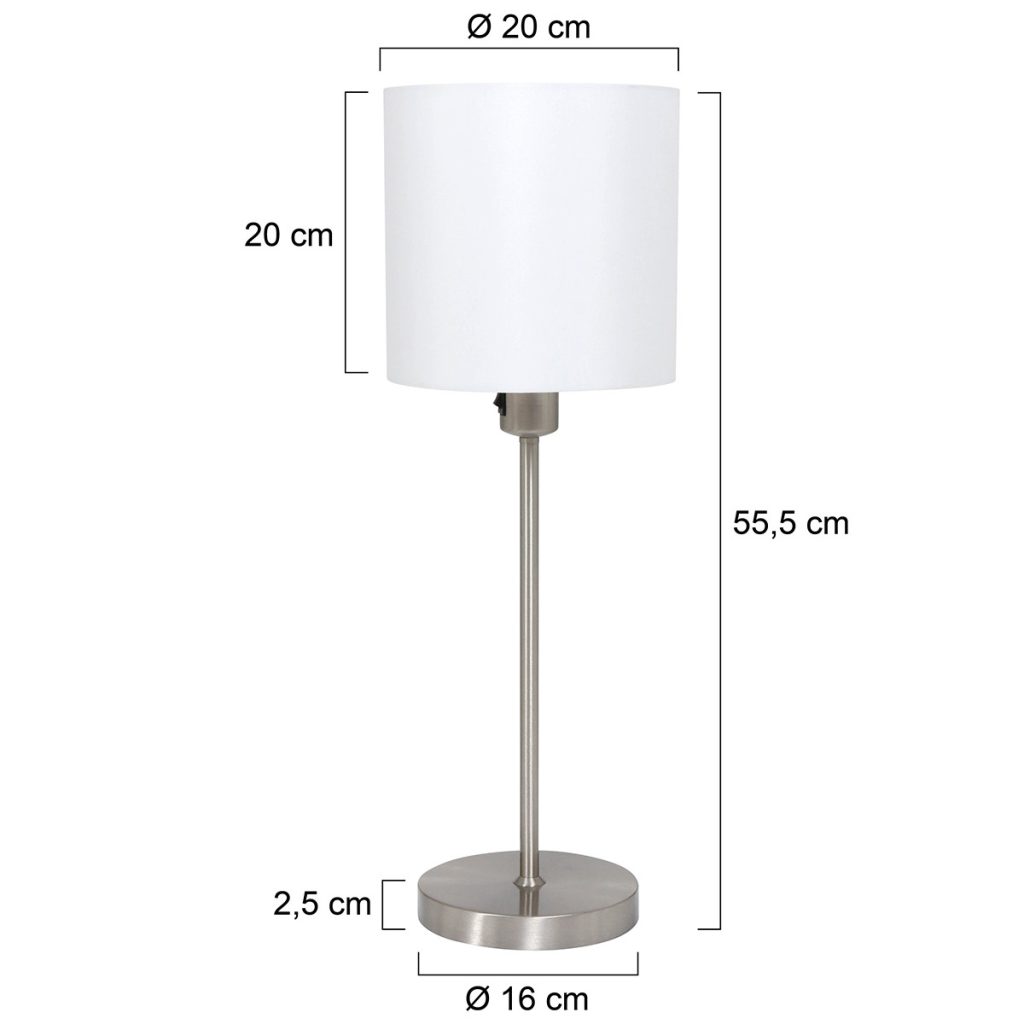 mexlite-tafellamp-noor-staal-metaalstof-ø20cm-e27-1563st-1