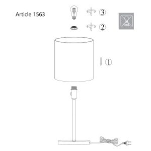 mexlite-tafellamp-noor-staal-metaalstof-ø20cm-e27-1563st-1