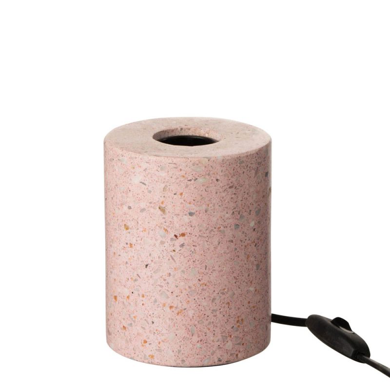 Moderne natuurstenen roze tafellamp Jolipa Terrazzo - Afbeelding 2