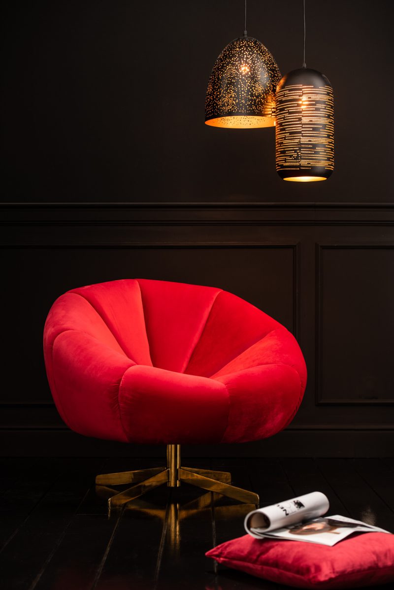Moderne ovale zwarte hanglamp Jolipa Wesley - Afbeelding 3