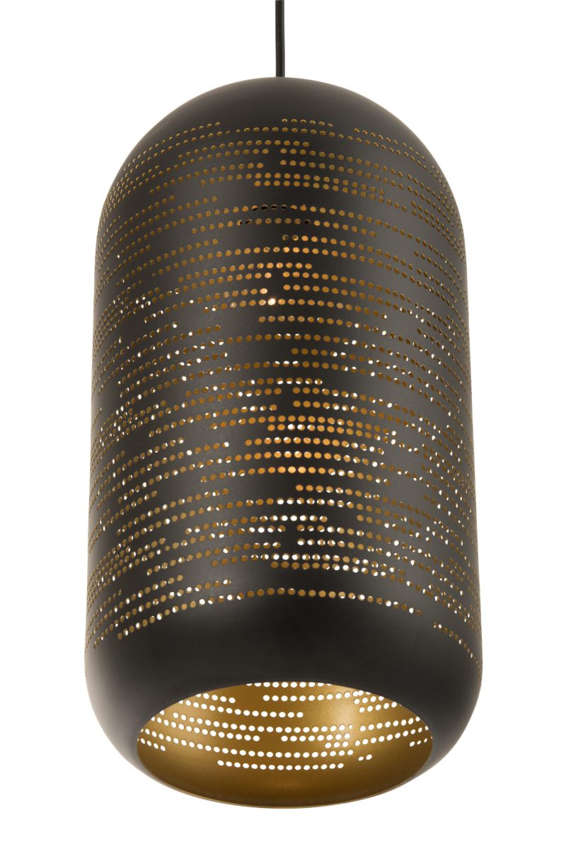 Moderne ovale zwarte hanglamp Jolipa Wesley - Afbeelding 6