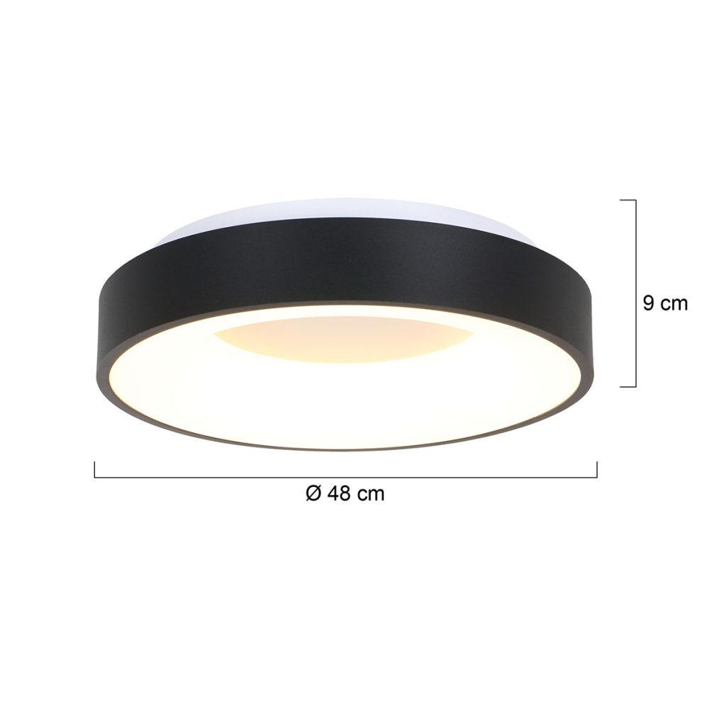 Moderne plafondlamp groot Steinhauer Ringlede - Afbeelding 8