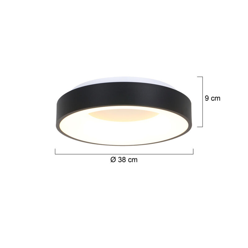 steinhauer-plafonniere-ringlede-zwart-kunststofmetaal-ø38cm-led-2562zw-1