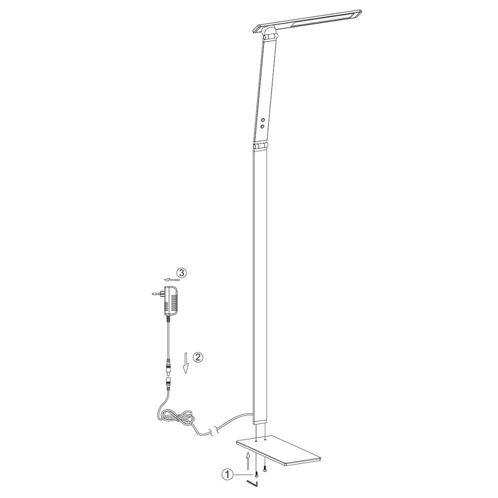 Moderne rechthoekige leeslamp Steinhauer Serenade led - Afbeelding 10