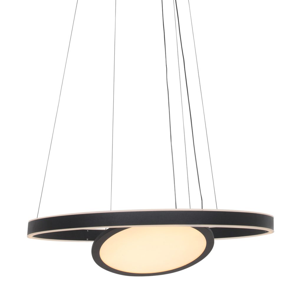 moderne-ringhanglamp-ringlux-3514zw-zwart-60cm-met-binnenplaat-steinhauer-ringlux-3514zw