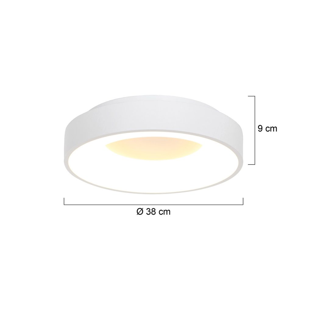 Moderne ronde plafondlamp LED Steinhauer Ringlede - Afbeelding 6