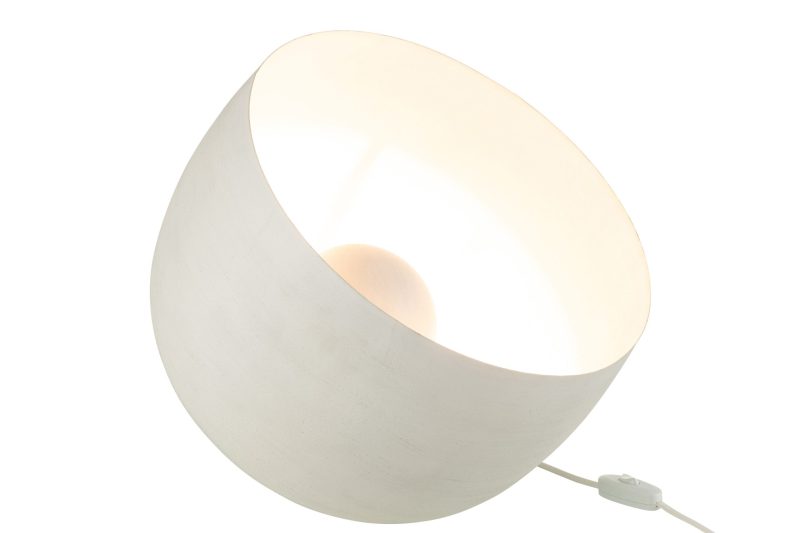 Moderne ronde witte tafellamp Jolipa Milo - Afbeelding 3