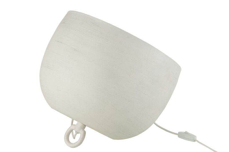 Moderne ronde witte tafellamp Jolipa Milo - Afbeelding 5