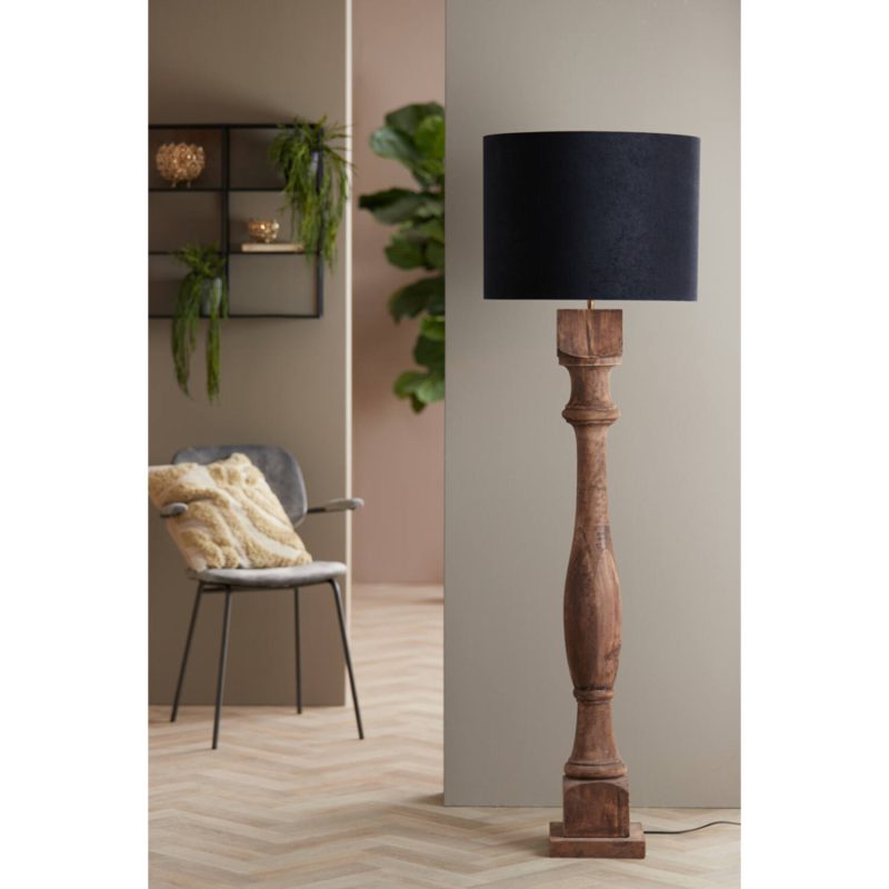 light&living-kap-velours-zwart-textiel-ø50cm-e27-2250322-1