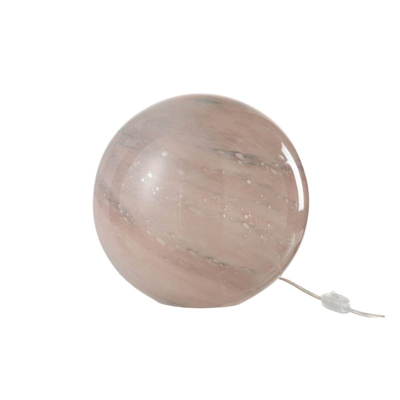 Moderne roze bolvormige tafellamp Jolipa Dany - Afbeelding 2