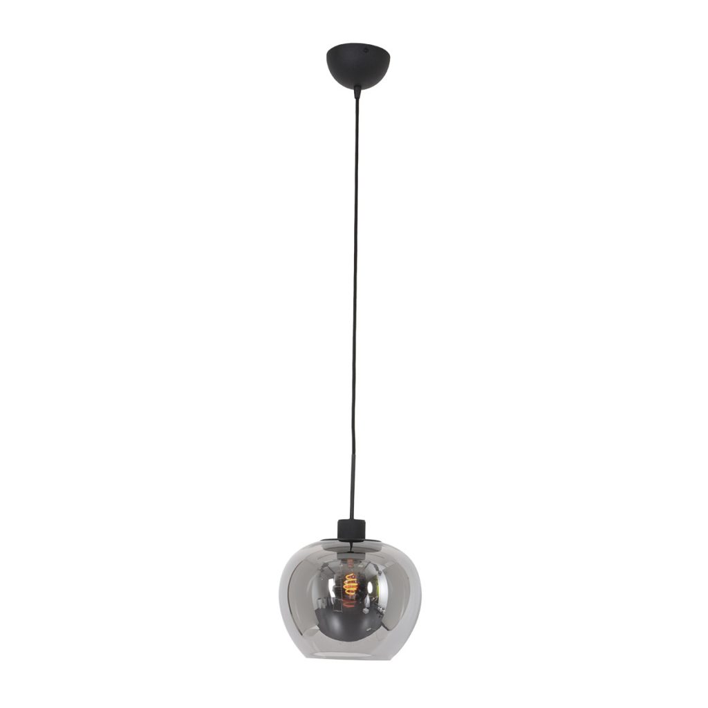 moderne-smoking-hanglamp-hanglamp-steinhauer-lotus-smokeglas-en-zwart-1897zw-10