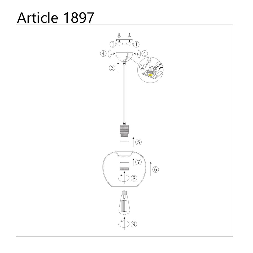 Moderne smoking hanglamp Steinhauer Lotus - Afbeelding 9