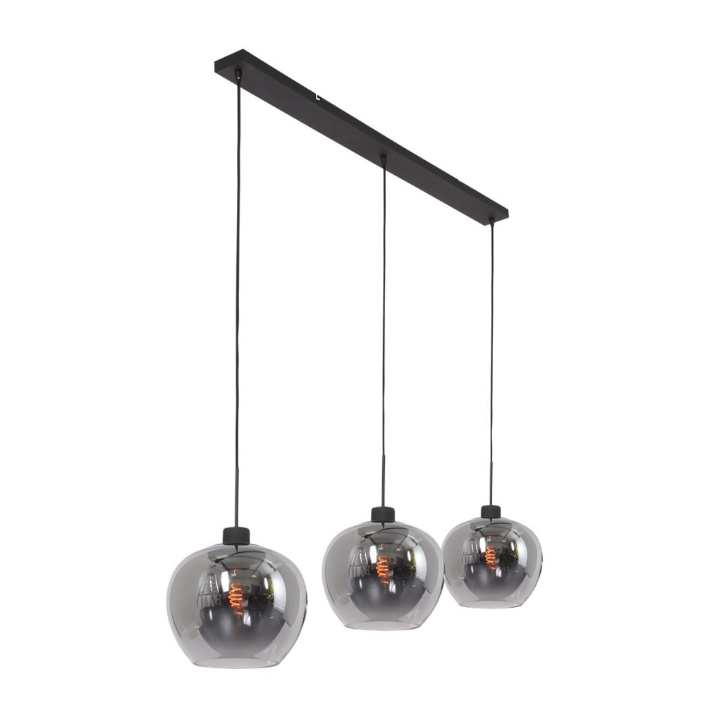 moderne-smoking-hanglamp-hanglamp-steinhauer-lotus-smokeglas-en-zwart-1898zw-1