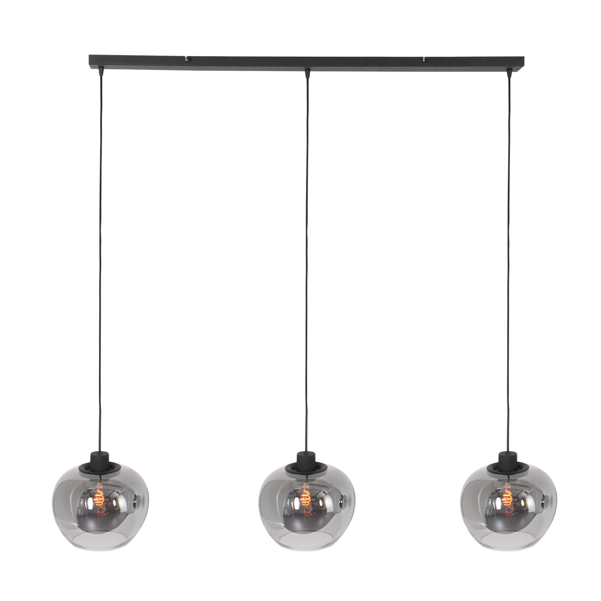moderne-smoking-hanglamp-hanglamp-steinhauer-lotus-smokeglas-en-zwart-1898zw