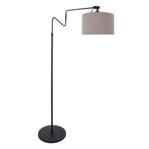 moderne-staande-lamp-met-donkergrijze-kap-vloerlamp-steinhauer-linstrom-bruin-en-zwart-3734zw