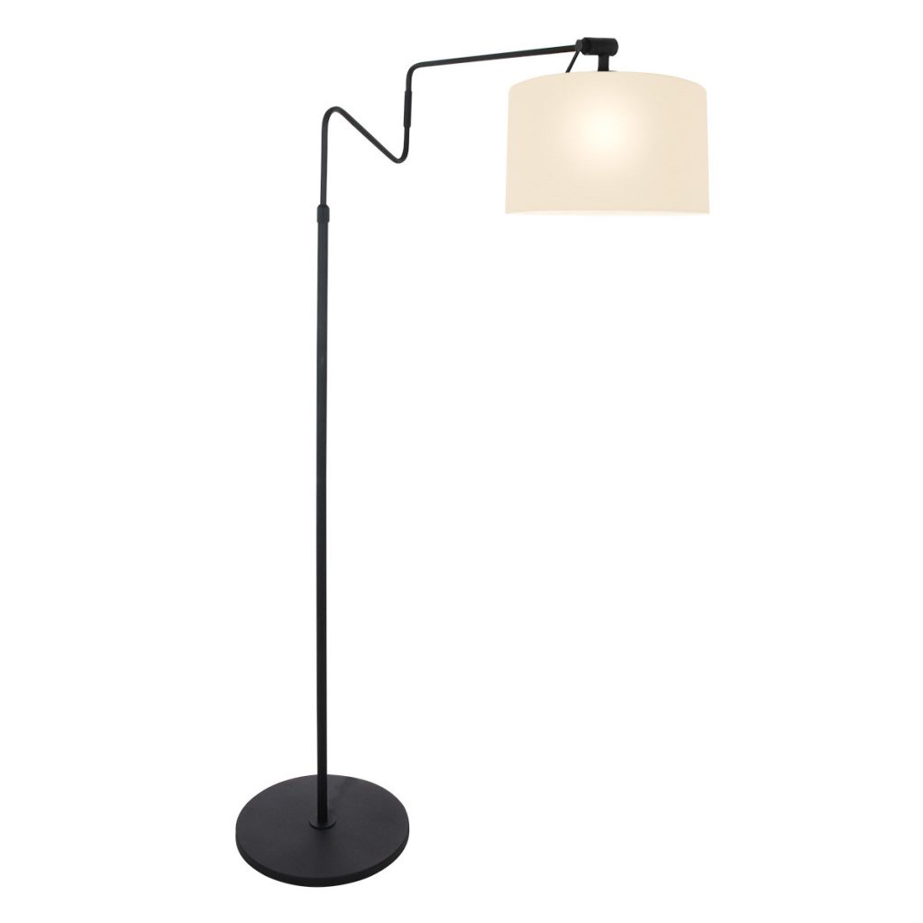 Moderne staande lamp met lichte kap Steinhauer Linstrom - Afbeelding 2