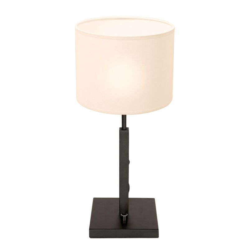 Moderne tafellamp met witte kap Steinhauer Stang - Afbeelding 2
