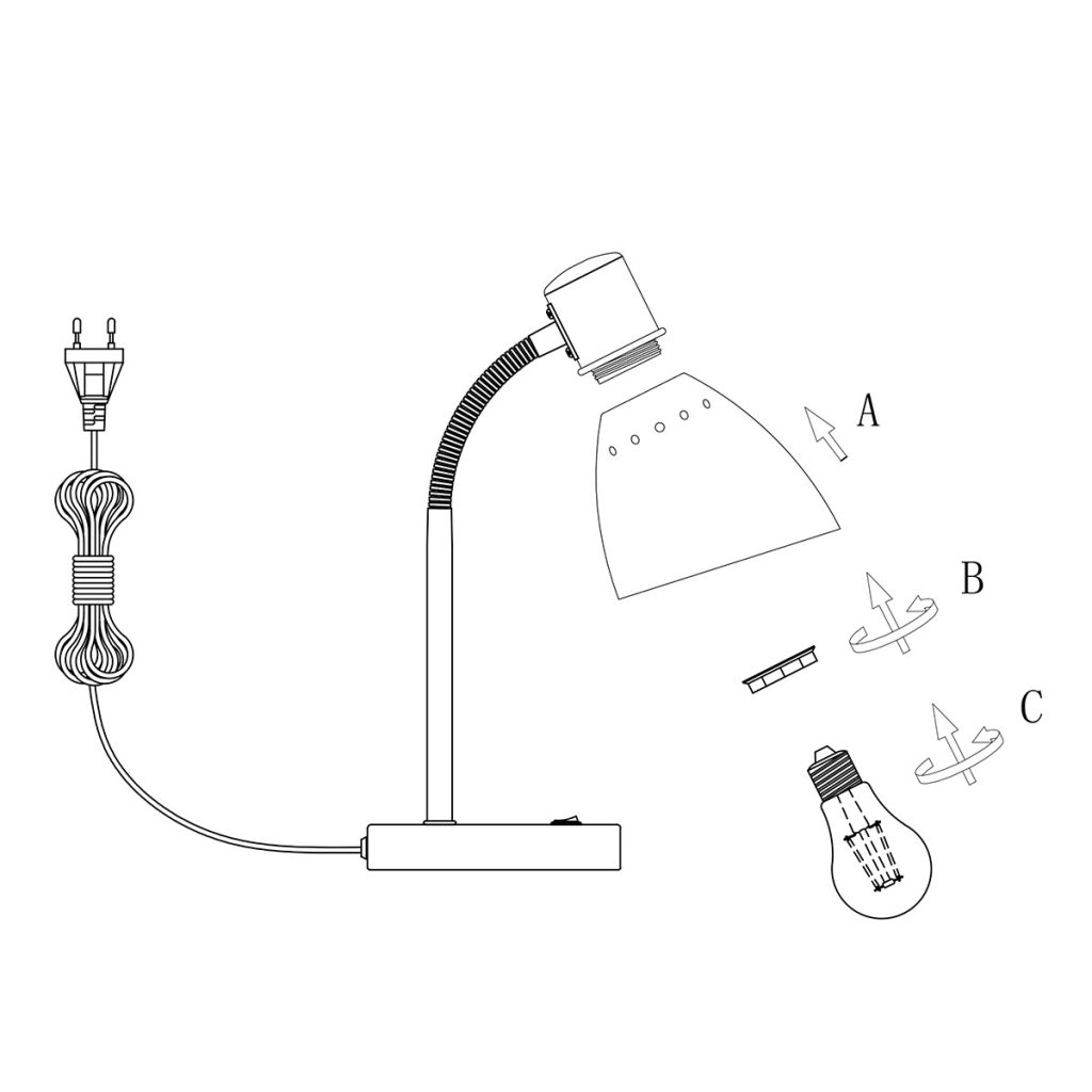 Moderne tafellamp Steinhauer Spring - Afbeelding 8