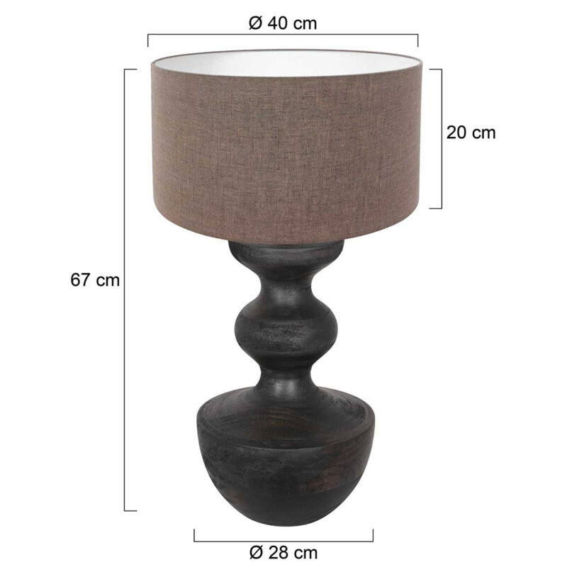 annelighting-tafellamp-lyons-zwart-houtlinnen-ø40cm-e27-3479zw-1