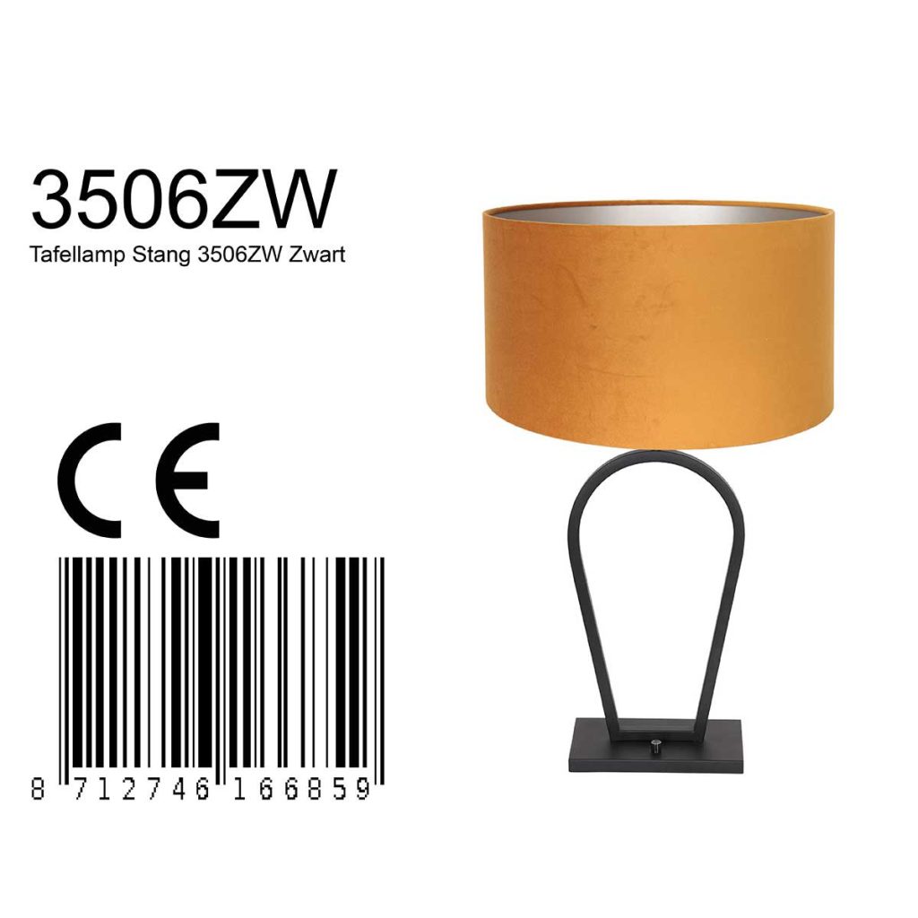 Trendy metalen zwarte tafellamp Steinhauer Stang - Afbeelding 9