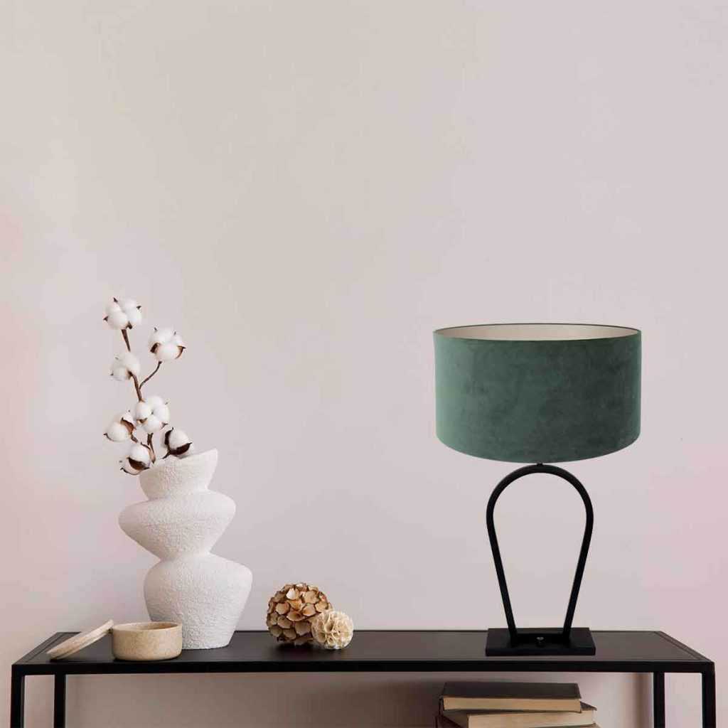 Trendy zwarte tafellamp metaal Steinhauer Stang - Afbeelding 3