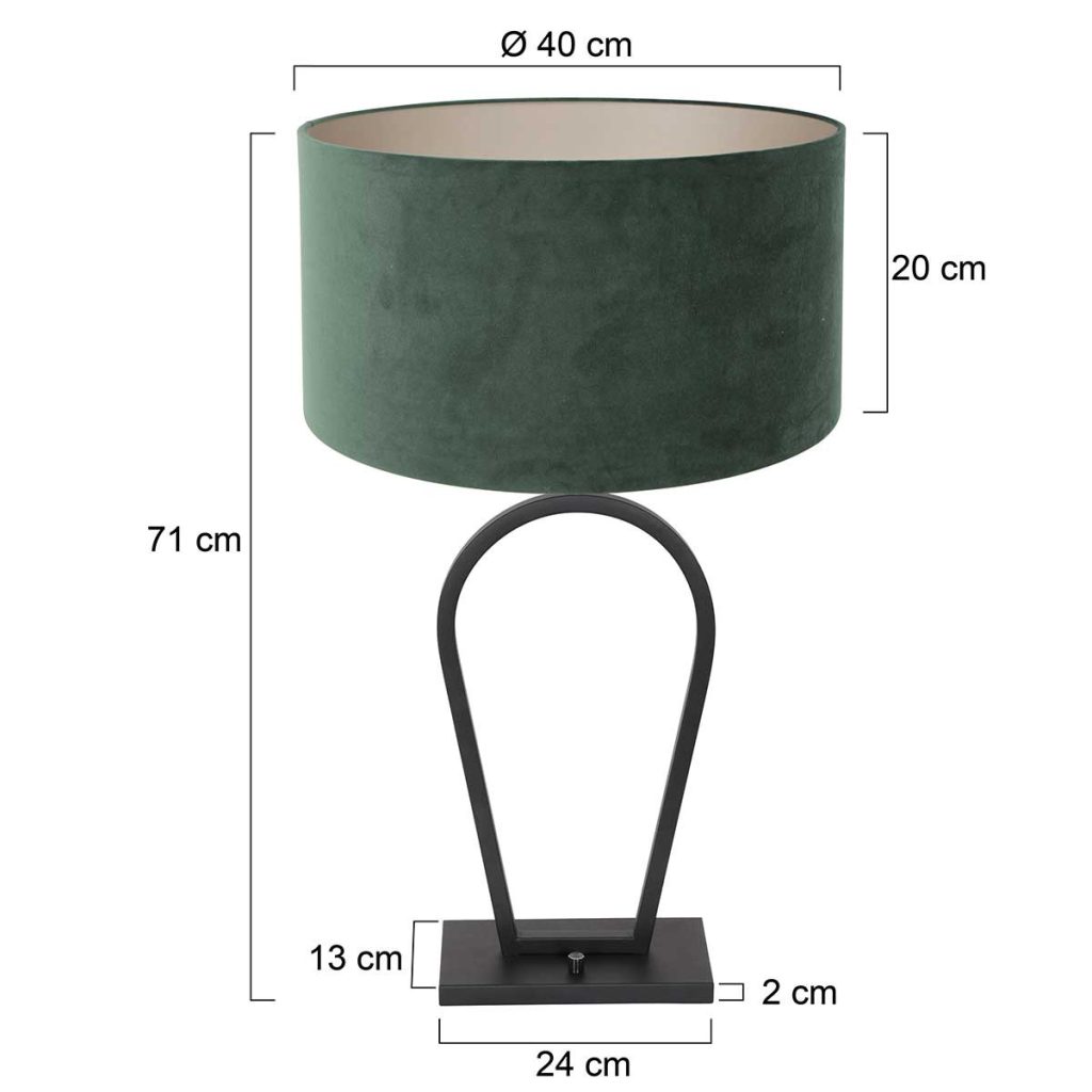 moderne-tafellamp-tafellamp-steinhauer-stang-groen-en-zwart-3509zw-6