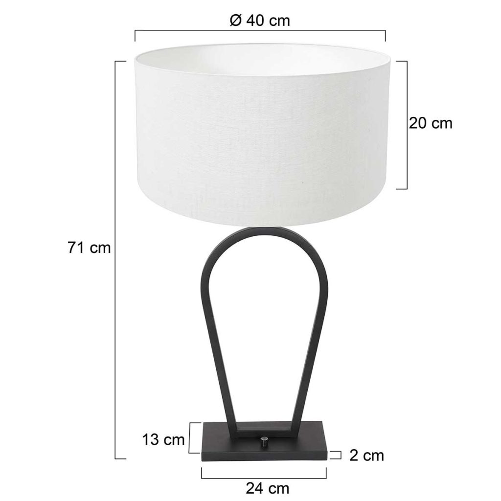 Trendy zwarte metalen tafellamp Steinhauer Stang - Afbeelding 7