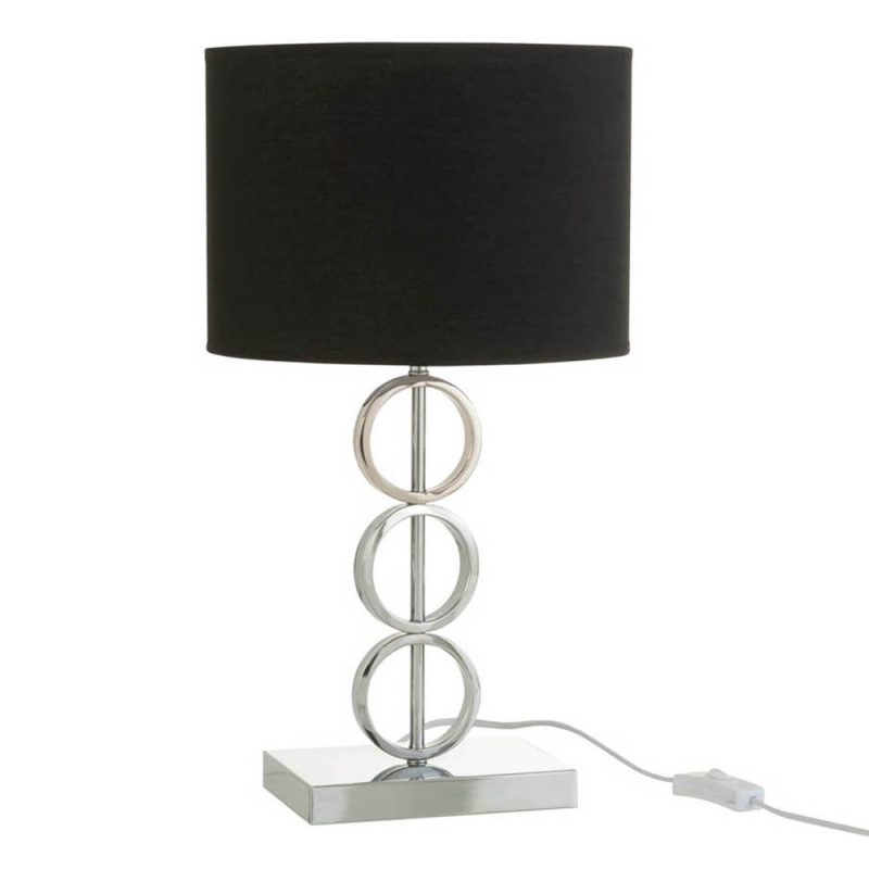 moderne-tafellamp-zwart-met-zilver-jolipa-dna-37843