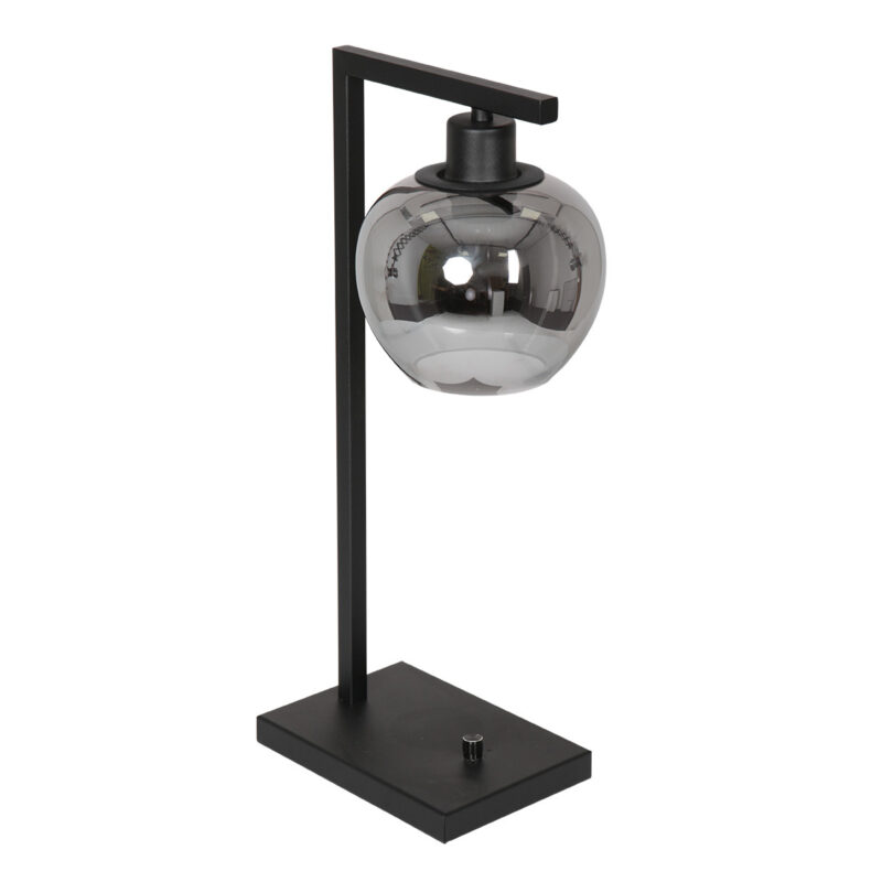 steinhauer-tafellamp-lotus-zwart-glasmetaalsmokeglas-kleurglas-lamp-e27-3651zw-1